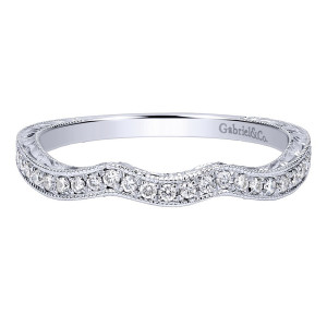 Gabriel 14 Karat Victorian Wedding Band WB911592S1W44JJ