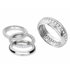 Kretchmer 18 Karat Inner Secrets Eternity Halo Ring