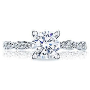 Tacori 46-2RD65 18 Karat Sculpted Crescent Engagement Ring