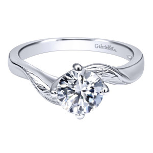 Gabriel 14 Karat Contemporary Engagement Ring ER10253W4JJJ