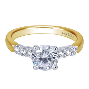 Gabriel 14 Karat Contemporary Engagement Ring ER7850M44JJ