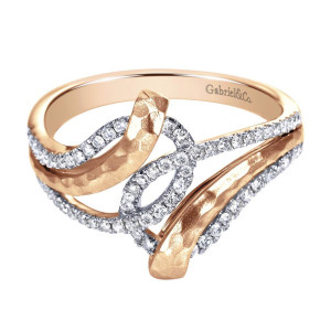 Gabriel Fashion 14 Karat Nature Ladies' Ring LR6294K45JJ