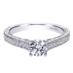 Gabriel 14 Karat Victorian Engagement Ring ER98564W44JJ