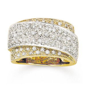 Gabriel Fashion 14 Karat Pave Ladies' Ring LR4231Y44JJ