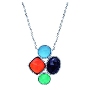 Gabriel Fashion Silver Byblos Necklace NK4494SVJMC