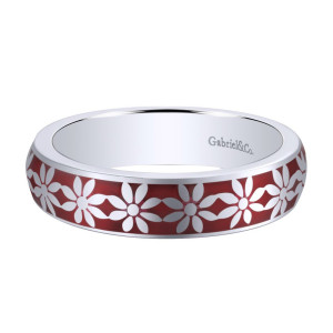 Gabriel Fashion Mixed Metal Stackable Stackable Ladies' Ring LR5884-65E1SVJJJ