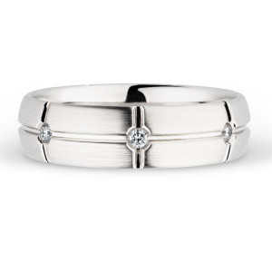 244739 Christian Bauer 18 Karat Diamond Wedding Ring / Band
