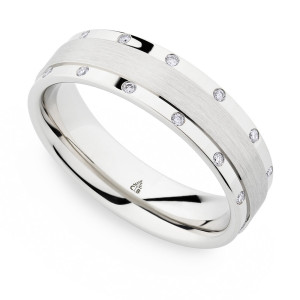 246917 Christian Bauer Platinum Diamond Wedding Ring / Band