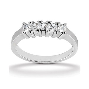 Diamond Five Stone Band Platinum Taryn Collection TQD B-563