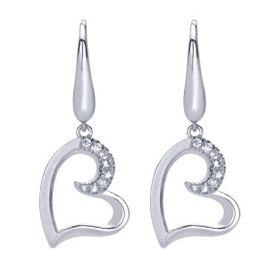 Gabriel Fashion Silver Eternal Love Drop Earrings EG11849SVJWS