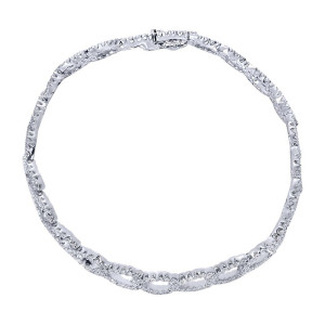 Gabriel Fashion 14 Karat Lusso Diamond Tennis Bracelet TB2448W44JJ