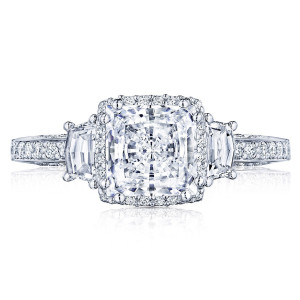 2663PR65 Platinum Tacori Dantela Engagement Ring