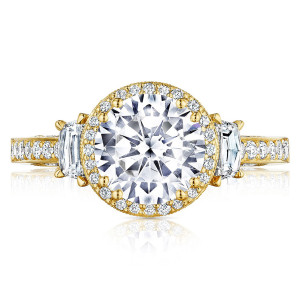 Tacori 2663RD8Y 18 Karat Dantela Engagement Ring