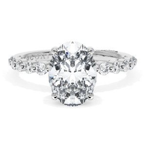 Tacori 2666OV95X7PL Platinum Sculpted Crescent Engagement Ring