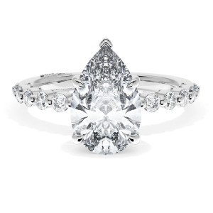 Tacori 2666PS11X7PL Platinum Sculpted Crescent Engagement Ring