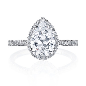 Tacori 2677PS10X7W 18 Karat Sculpted Crescent Engagement Ring