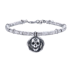 Gabriel Fashion Silver Two-Tone Byblos Charm Bracelet TB3656MXJWS