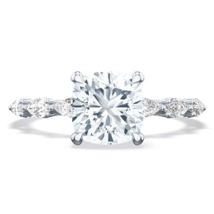 Tacori 2687CU65 Platinum Sculpted Crescent Engagement Ring