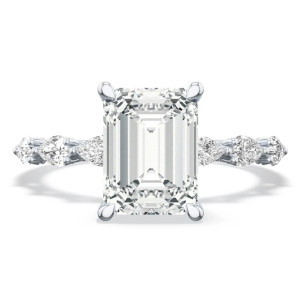 Tacori 2687EC8X6 Platinum Sculpted Crescent Engagement Ring