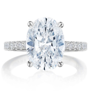 Tacori 269022OV125X9W 18 Karat Dantela Engagement Ring