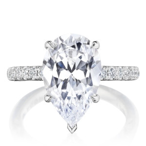 269022PS14X9 Platinum Tacori Dantela Engagement Ring