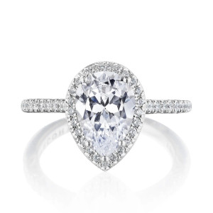 Tacori 269117PS10X7W 18 Karat Dantela Engagement Ring