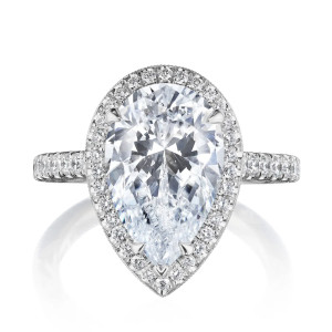 269122PS14X9 Platinum Tacori Dantela Engagement Ring