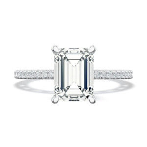 Tacori 272017EC7X5W 18 Karat Lunetta Crescent Engagement Ring