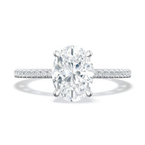 Tacori 272017OV75X55W 18 Karat Lunetta Crescent Engagement Ring