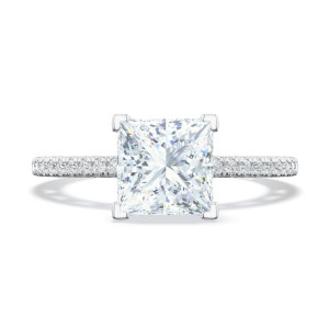 272017PR Platinum Tacori Lunetta Crescent Engagement Ring