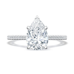 272117PS Platinum Tacori Lunetta Crescent Engagement Ring