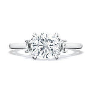 Tacori 272217CU65W 18 Karat Lunetta Crescent Engagement Ring