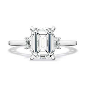 Tacori 272217EC7X5W 18 Karat Lunetta Crescent Engagement Ring