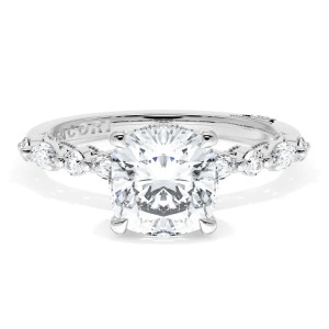 Tacori 272822CU7W 18 Karat Sculpted Crescent Engagement Ring