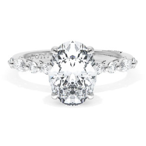 Tacori 272822OV95X7PL Platinum Sculpted Crescent Engagement Ring