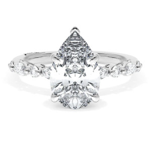 Tacori 272822PS11X7W 18 Karat Sculpted Crescent Engagement Ring