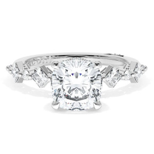 Tacori 272937CU7W 18 Karat Sculpted Crescent Engagement Ring