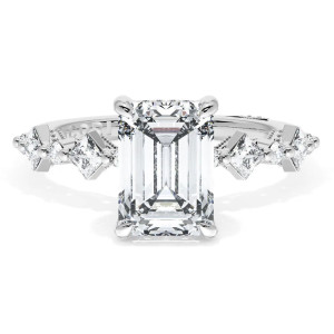 Tacori 272937EC85X6PL Platinum Sculpted Crescent Engagement Ring