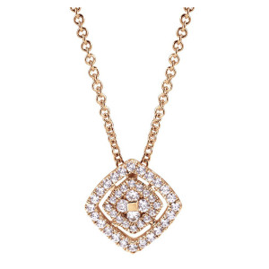 Gabriel Fashion 14 Karat Clustered Diamonds Necklace NK3287K45JJ