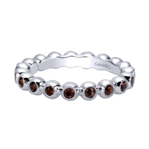 Gabriel Fashion Silver Stackable Stackable Ladies' Ring LR6804-7SVJSQ