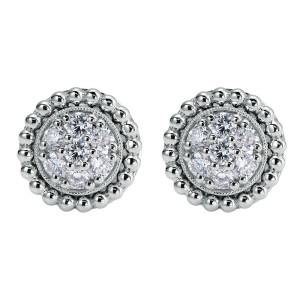Gabriel Fashion 14 Karat Bombay Stud Earrings EG11776W44JJ