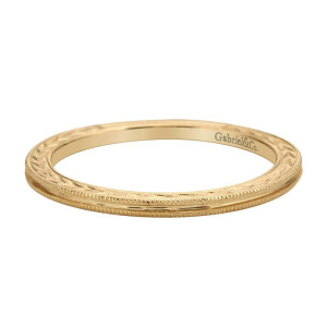 Gabriel Fashion 14 Karat Stackable Stackable Ladies' Ring LR4930Y4JJJ