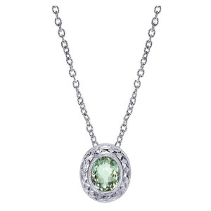 Gabriel Fashion Silver Mediterranean Necklace NK3567SVJGA