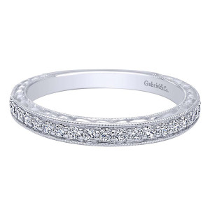 Gabriel 14 Karat Victorian Wedding Band WB10275W44JJ
