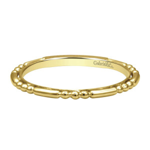 Gabriel Fashion 14 Karat Stackable Stackable Ladies' Ring LR4909Y4JJJ