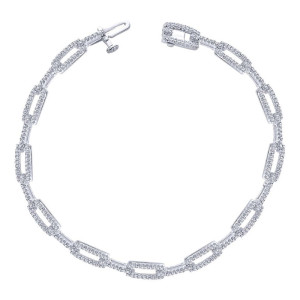 Gabriel Fashion 14 Karat Contemporary Tennis Bracelet TB2552W45JJ