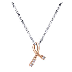 Gabriel Fashion 14 Karat Two-Tone Care Collection Necklace NK1646T45JJ