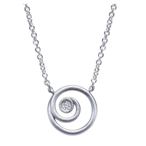 Gabriel Fashion Silver Contemporary Necklace NK4642SV5JJ