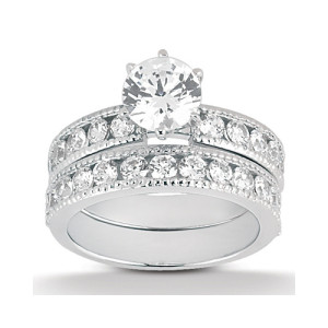 Taryn Collection Platinum Diamond Engagement Ring TQD A-8751