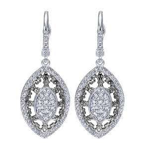 Gabriel Fashion 14 Karat Twilight Drop Earrings EG11475W45JJ
